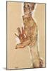 Self-Portrait with Splayed Fingers, 1911-Egon Schiele-Mounted Giclee Print