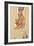 Self-Portrait with Splayed Fingers, 1911-Egon Schiele-Framed Giclee Print