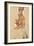 Self-Portrait with Splayed Fingers, 1911-Egon Schiele-Framed Giclee Print