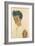 Self-Portrait with Striped Shirt, 1910-Egon Schiele-Framed Premium Giclee Print