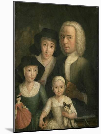 Self-Portrait with Suzanna Van Bommel and Two Daughters-Hendrik Spilman-Mounted Giclee Print