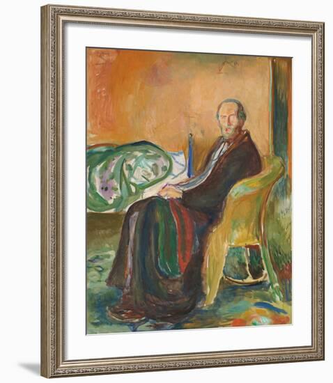 Self Portrait With The Spanish Flu-Edvard Munch-Framed Premium Giclee Print