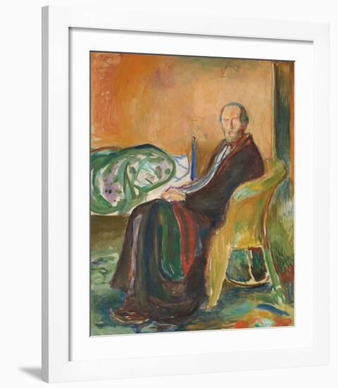 Self Portrait With The Spanish Flu-Edvard Munch-Framed Premium Giclee Print