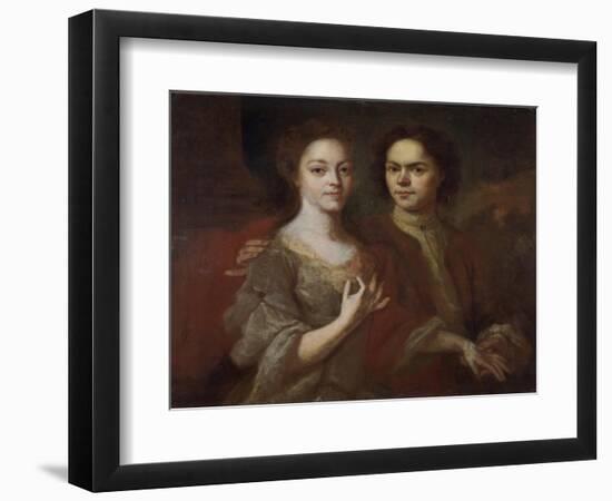 Self-Portrait with the Wife, C. 1729-Andrei Matveyevich Matveyev-Framed Giclee Print