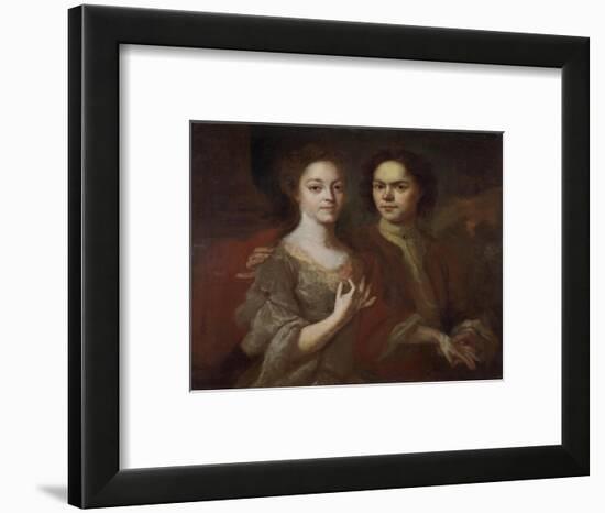 Self-Portrait with the Wife, C. 1729-Andrei Matveyevich Matveyev-Framed Giclee Print