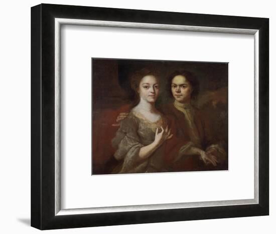 Self-Portrait with the Wife, C. 1729-Andrei Matveyevich Matveyev-Framed Giclee Print