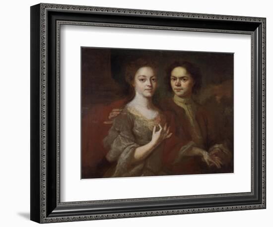 Self-Portrait with the Wife, C. 1729-Andrei Matveyevich Matveyev-Framed Giclee Print