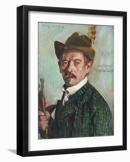 Self Portrait with Tyrolean Hat (Selbstbildnis Mit Tiroler Hut), 1913-Lovis Corinth-Framed Giclee Print