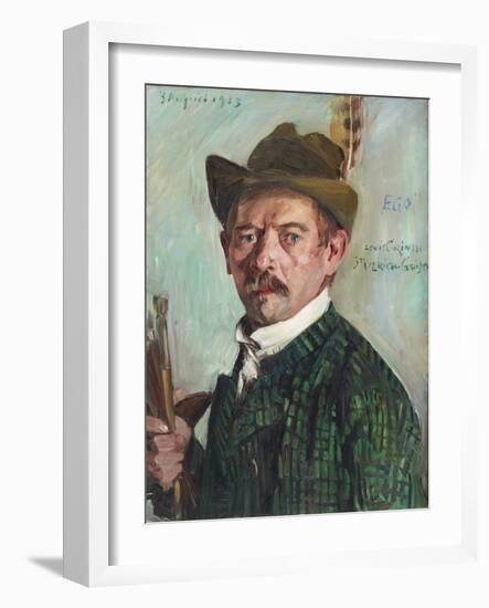 Self Portrait with Tyrolean Hat (Selbstbildnis Mit Tiroler Hut), 1913-Lovis Corinth-Framed Giclee Print