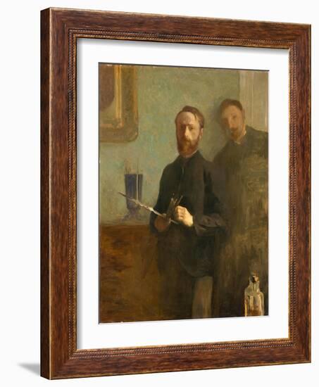 Self-Portrait with Waroquy, 1889-Edouard Vuillard-Framed Giclee Print