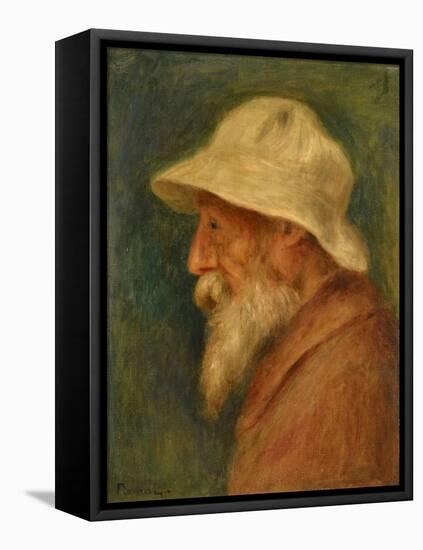 Self-Portrait with White Hat Par Renoir, Pierre Auguste (1841-1919), 1910 - Oil on Canvas - Private-Pierre Auguste Renoir-Framed Premier Image Canvas