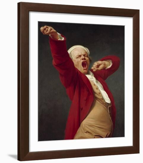 Self-Portrait, Yawning-Joseph Ducreux-Framed Art Print