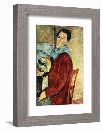 Self Portrait-Amedeo Modigliani-Framed Art Print