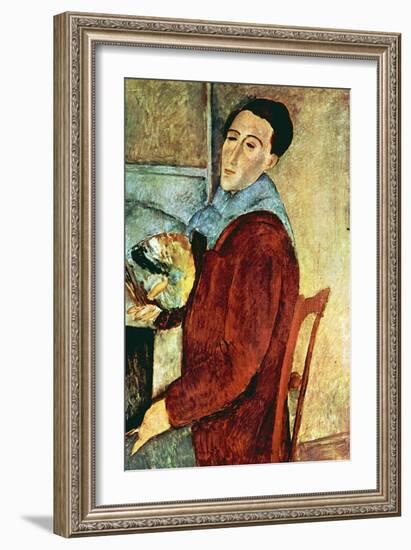 Self Portrait-Amedeo Modigliani-Framed Art Print