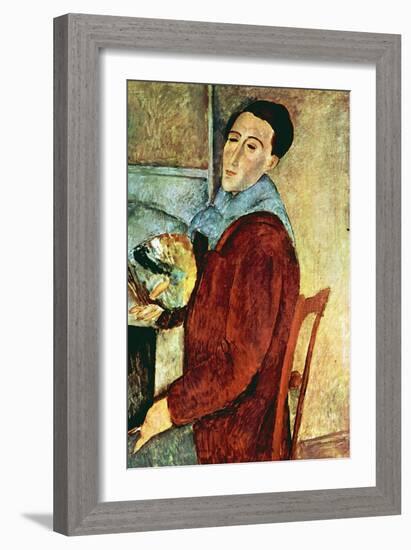 Self Portrait-Amedeo Modigliani-Framed Art Print