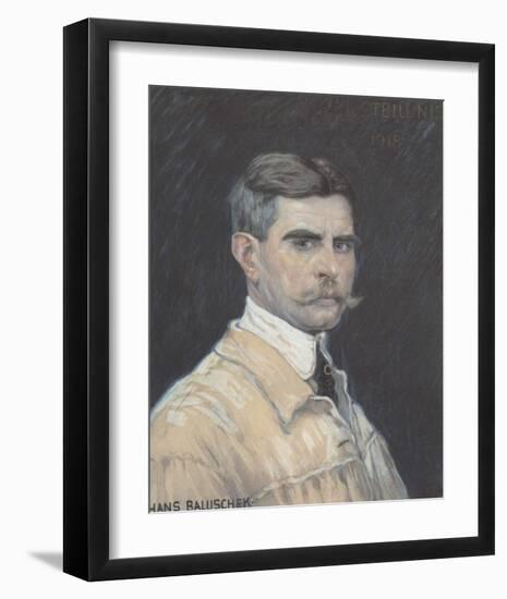 Self Portrait-Hans Baluschek-Framed Premium Giclee Print