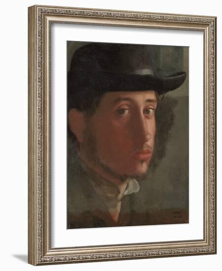 Self-portrait-Edgar Degas-Framed Art Print