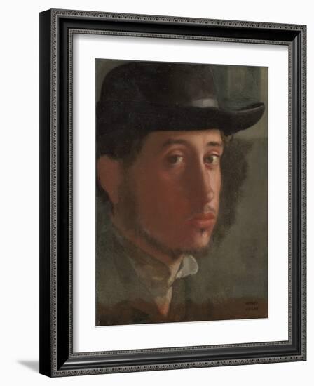 Self-portrait-Edgar Degas-Framed Art Print