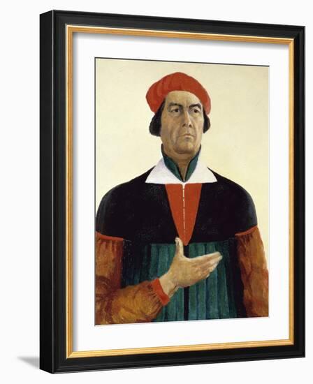 Self Portrait-Kasimir Malevich-Framed Giclee Print