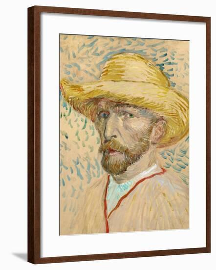 Self Portrait-Vincent van Gogh-Framed Giclee Print