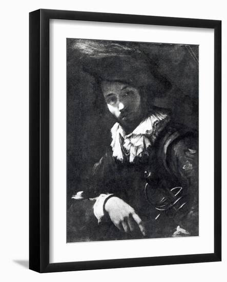 Self-Portrait-Caravaggio-Framed Giclee Print