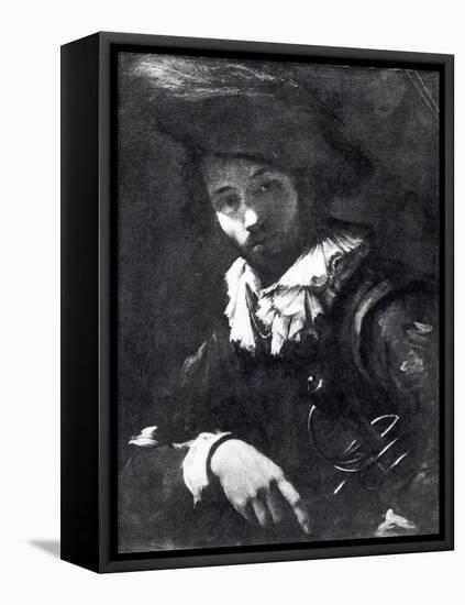 Self-Portrait-Caravaggio-Framed Premier Image Canvas