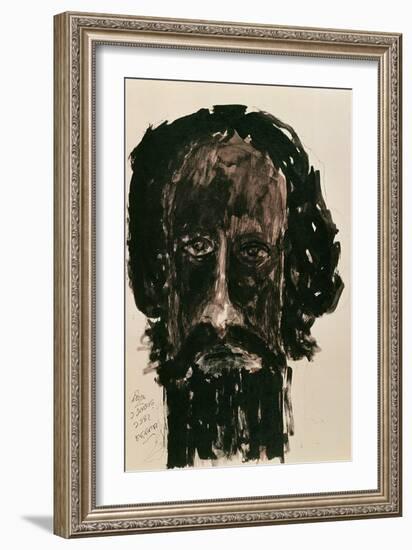 Self-Portrait-Rabindranath Tagore-Framed Giclee Print