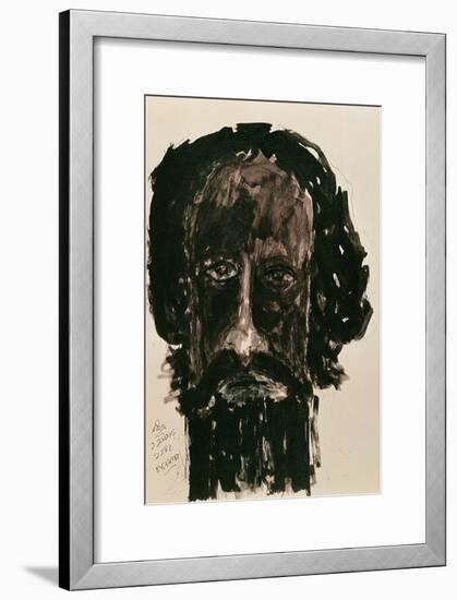 Self-Portrait-Rabindranath Tagore-Framed Giclee Print