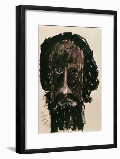 Self-Portrait-Rabindranath Tagore-Framed Giclee Print