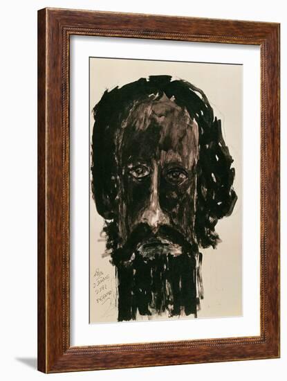 Self-Portrait-Rabindranath Tagore-Framed Giclee Print