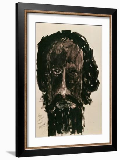 Self-Portrait-Rabindranath Tagore-Framed Giclee Print