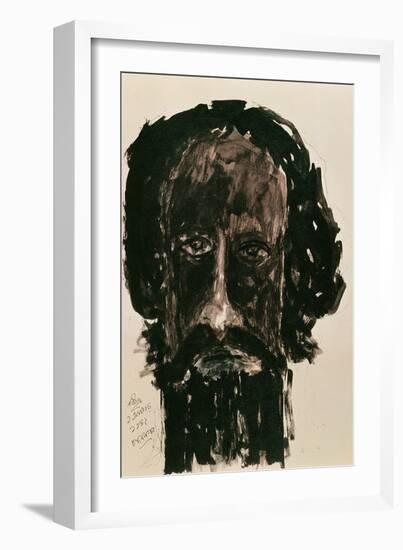 Self-Portrait-Rabindranath Tagore-Framed Giclee Print