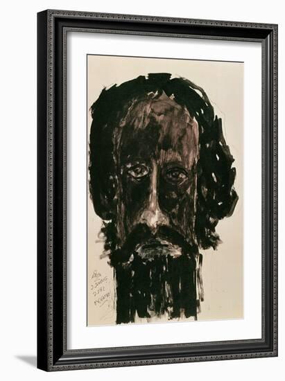 Self-Portrait-Rabindranath Tagore-Framed Giclee Print