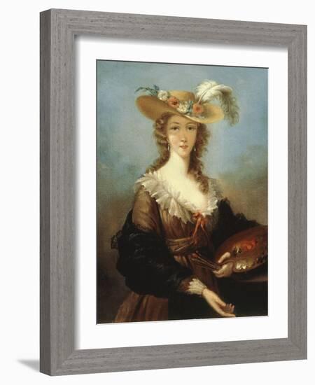 Self Portrait-Elisabeth Louise Vigee-LeBrun-Framed Giclee Print