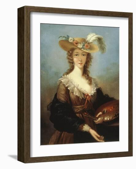 Self Portrait-Elisabeth Louise Vigee-LeBrun-Framed Giclee Print