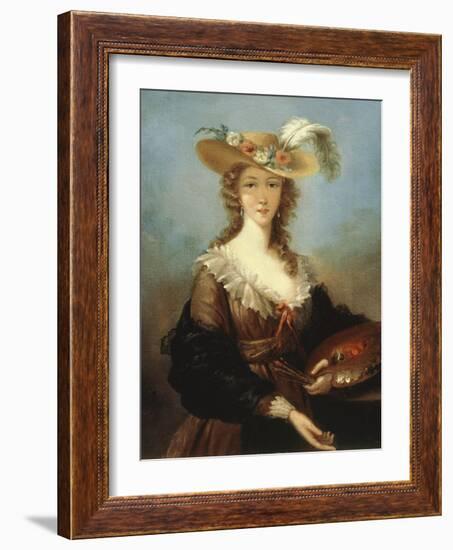 Self Portrait-Elisabeth Louise Vigee-LeBrun-Framed Giclee Print