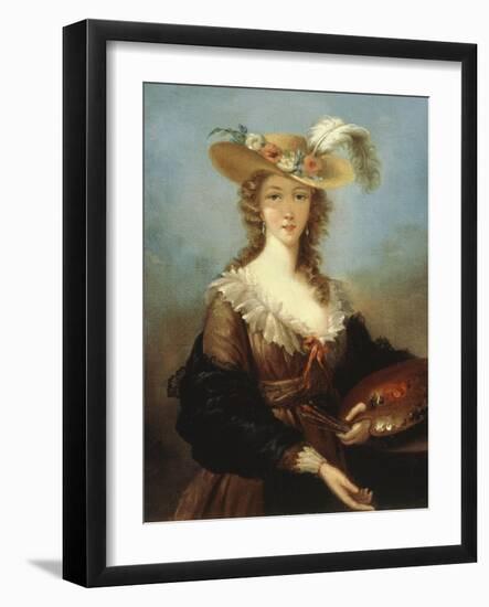 Self Portrait-Elisabeth Louise Vigee-LeBrun-Framed Giclee Print