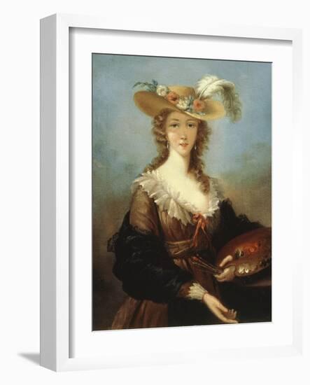 Self Portrait-Elisabeth Louise Vigee-LeBrun-Framed Giclee Print