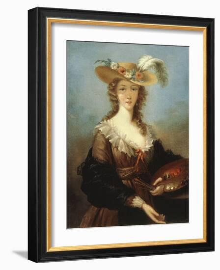 Self Portrait-Elisabeth Louise Vigee-LeBrun-Framed Giclee Print