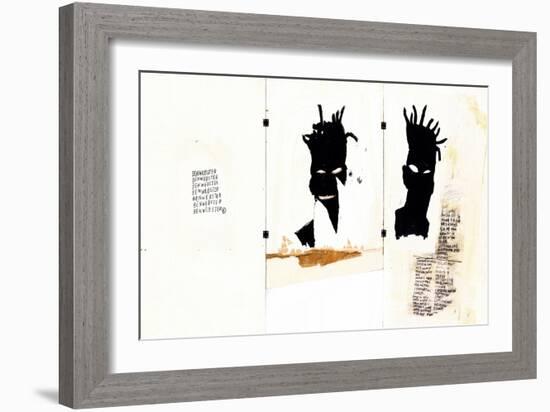 Self-portrait-Jean-Michel Basquiat-Framed Giclee Print