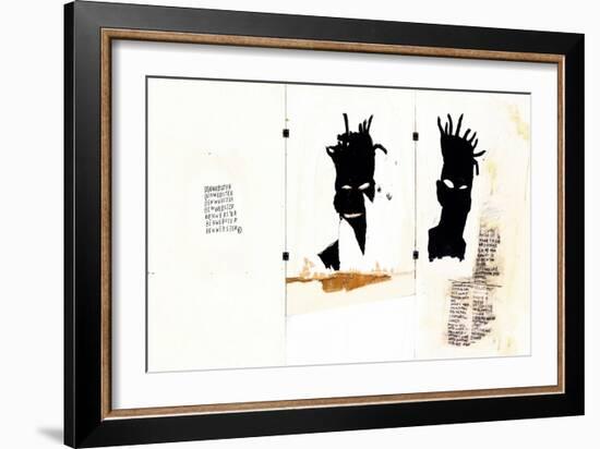 Self-portrait-Jean-Michel Basquiat-Framed Giclee Print