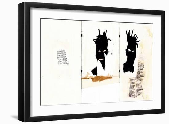 Self-portrait-Jean-Michel Basquiat-Framed Giclee Print