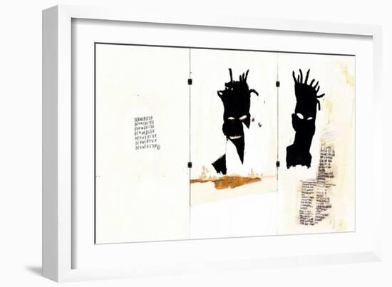 Self-portrait-Jean-Michel Basquiat-Framed Giclee Print