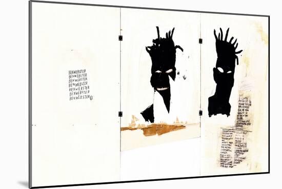 Self-portrait-Jean-Michel Basquiat-Mounted Giclee Print