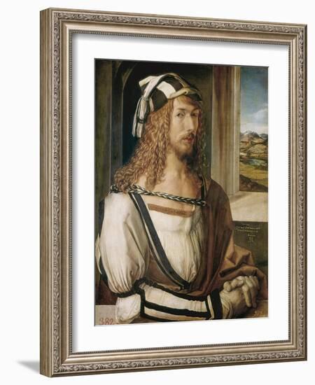 Self-Portrait-Albrecht Dürer-Framed Art Print