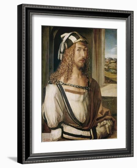 Self-Portrait-Albrecht Dürer-Framed Art Print