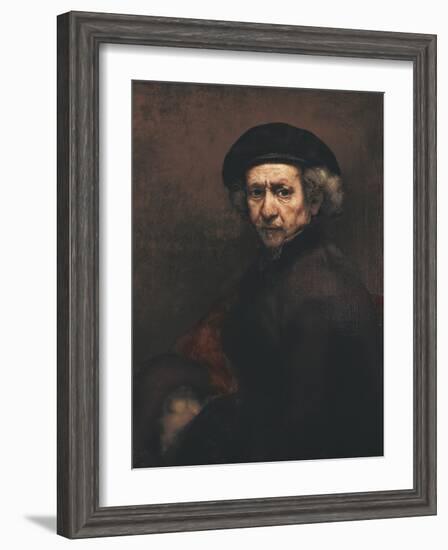 Self-Portrait-Rembrandt van Rijn-Framed Art Print