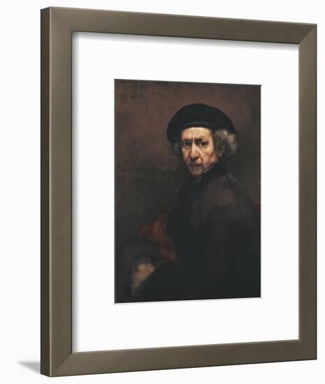 Self-Portrait-Rembrandt van Rijn-Framed Premium Giclee Print