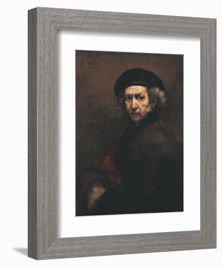 Self-Portrait-Rembrandt van Rijn-Framed Art Print