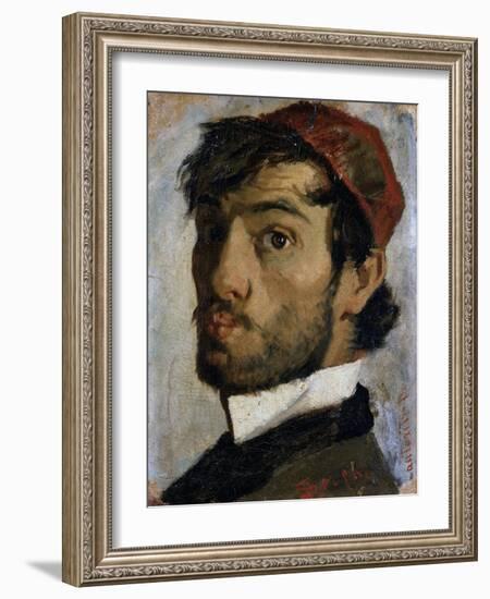 Self Portrait-Luigi Serena-Framed Art Print